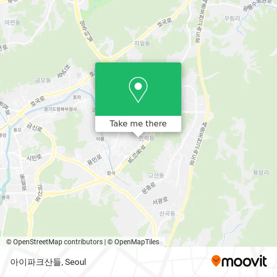 아이파크산들 map