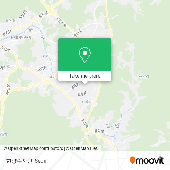 한양수자인 map