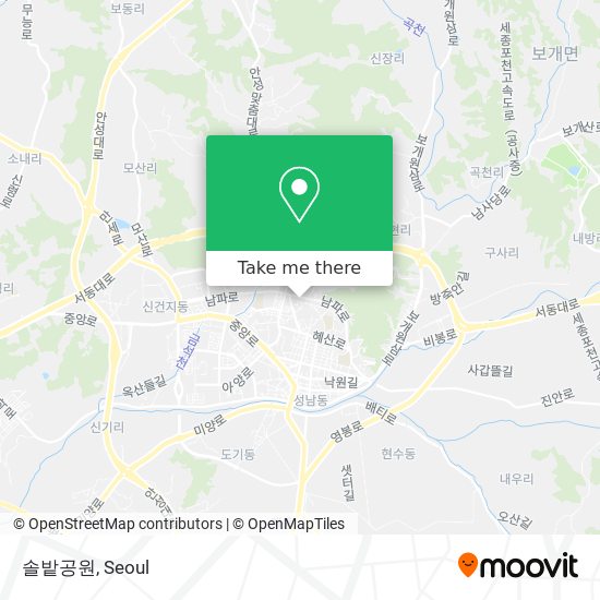 솔밭공원 map