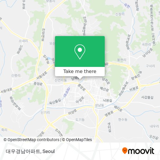 대우경남아파트 map