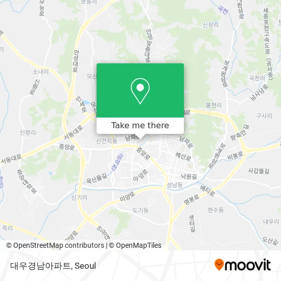 대우경남아파트 map