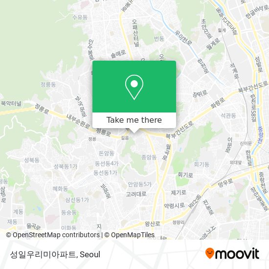 성일우리미아파트 map