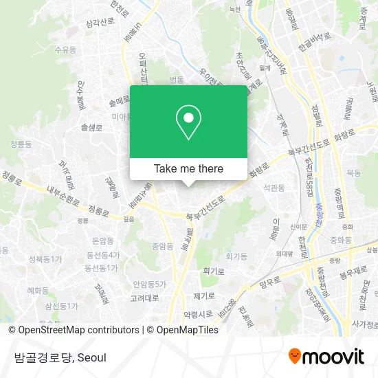밤골경로당 map