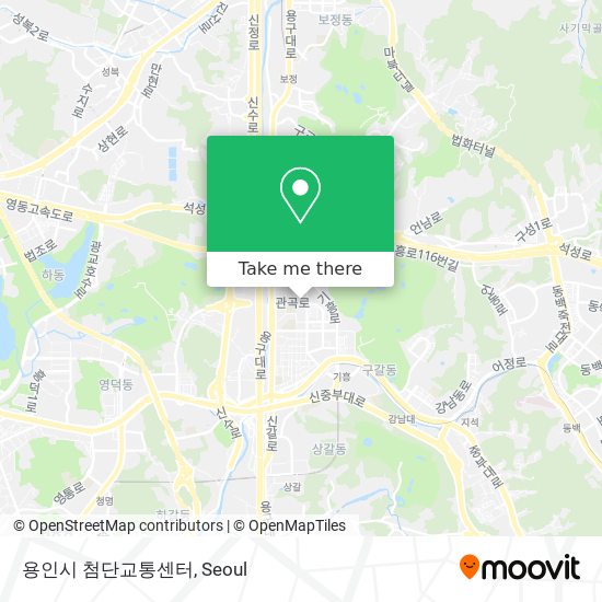 용인시 첨단교통센터 map