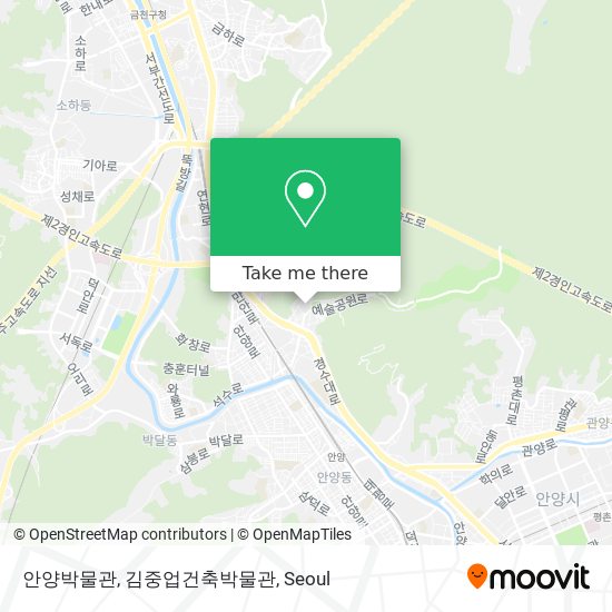 안양박물관, 김중업건축박물관 map
