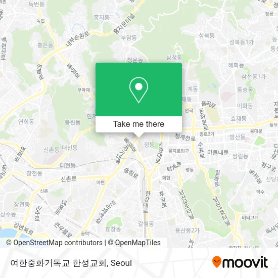 여한중화기독교 한성교회 map