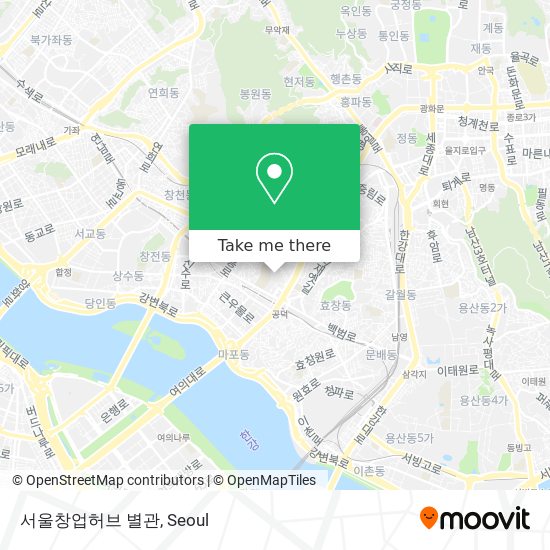 서울창업허브 별관 map