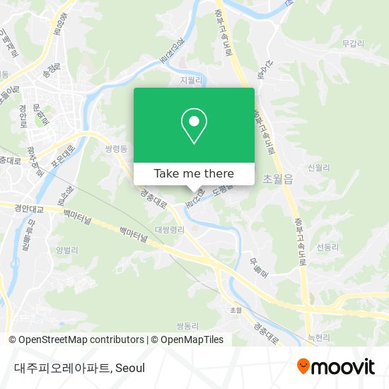 대주피오레아파트 map