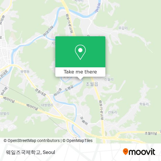 웨일즈국제학교 map