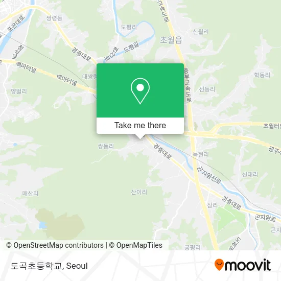 도곡초등학교 map