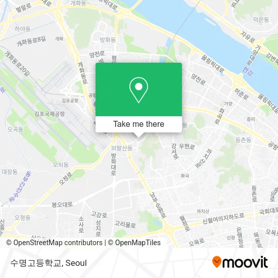 수명고등학교 map