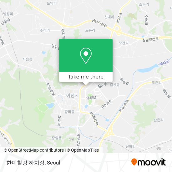 한미철강 하치장 map