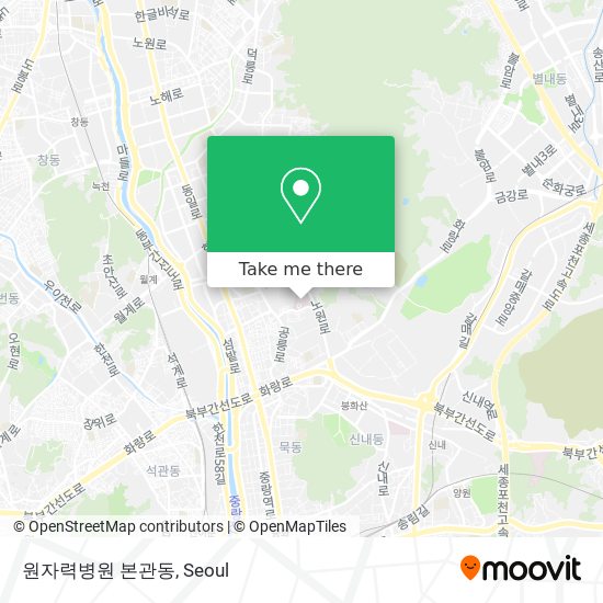 원자력병원 본관동 map