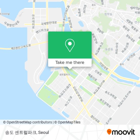 송도 센트럴파크 map