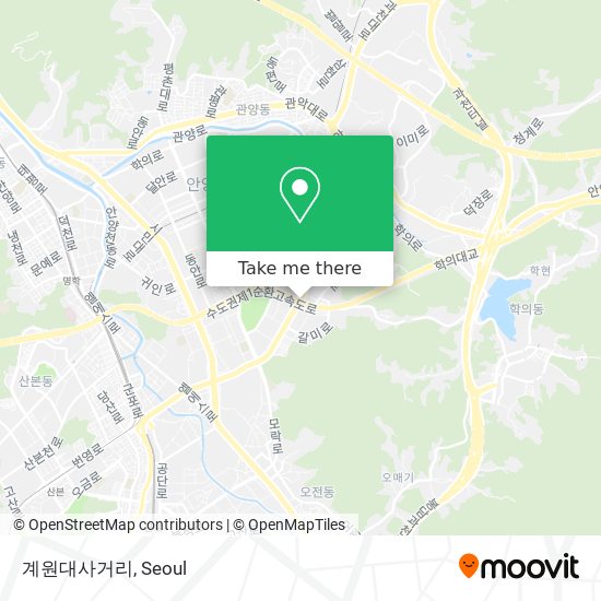 계원대사거리 map