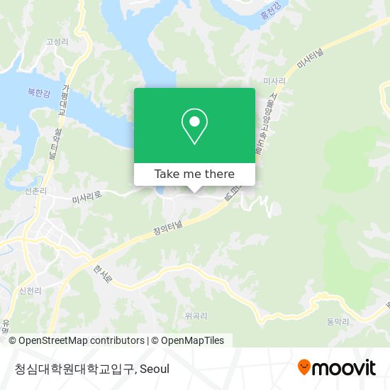 청심대학원대학교입구 map