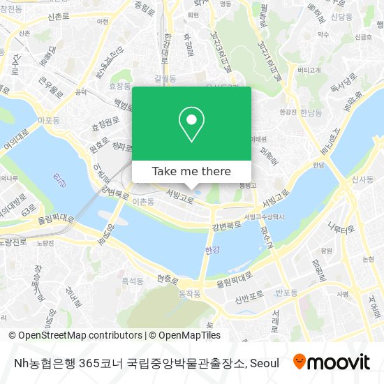 Nh농협은행 365코너 국립중앙박물관출장소 map