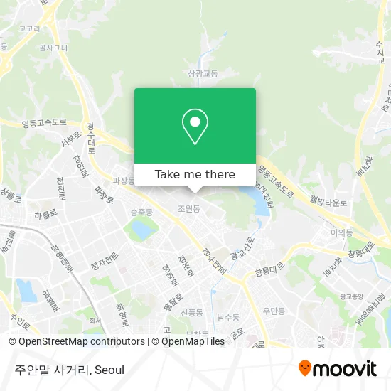 주안말 사거리 map