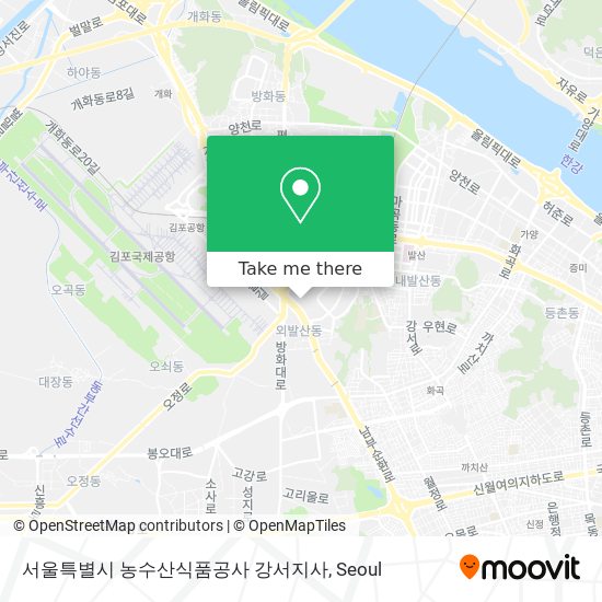 서울특별시 농수산식품공사 강서지사 map