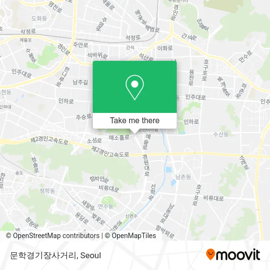 문학경기장사거리 map