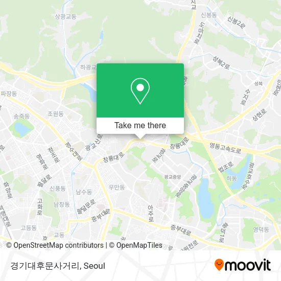 경기대후문사거리 map