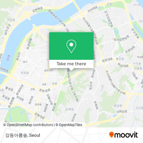 강동아름숲 map