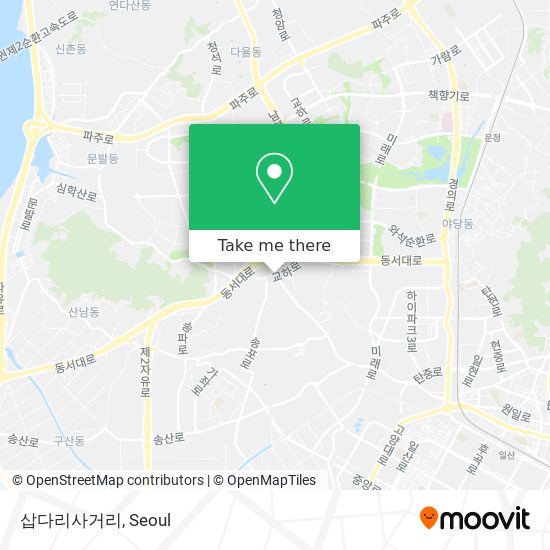 삽다리사거리 map