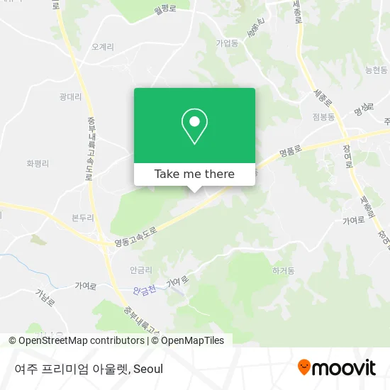 여주 프리미엄 아울렛 map