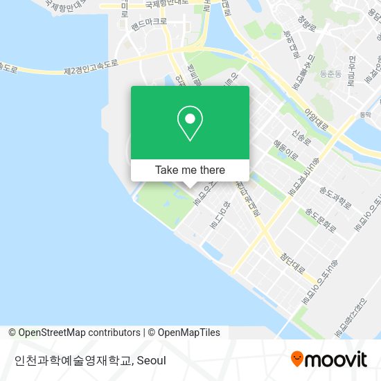 인천과학예술영재학교 map