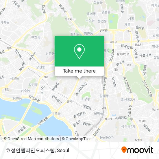 효성인텔리안오피스텔 map