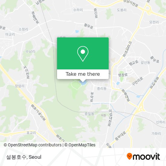 설봉호수 map