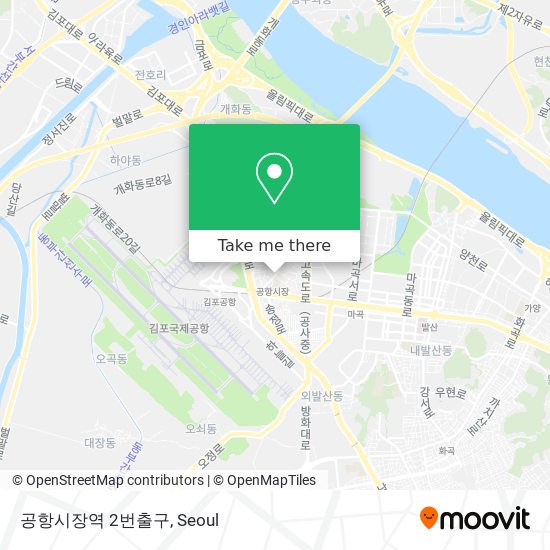 공항시장역 2번출구 map