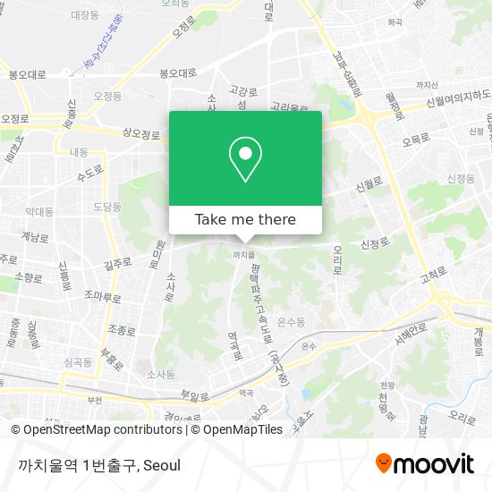 까치울역 1번출구 map