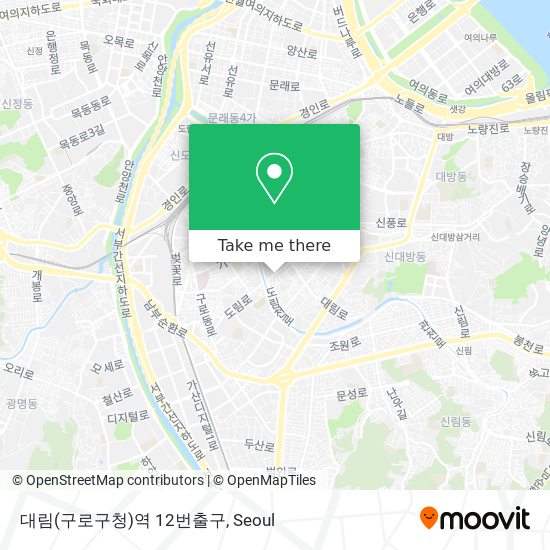 대림(구로구청)역 12번출구 map