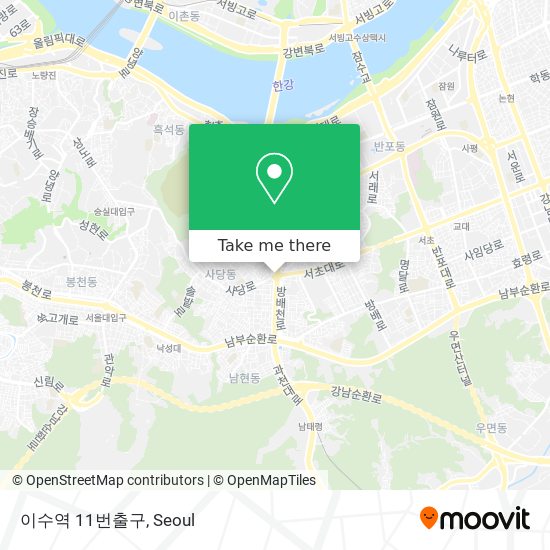 이수역 11번출구 map