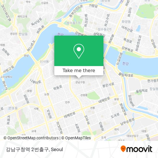 강남구청역 2번출구 map