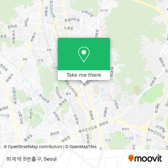 하계역 5번출구 map