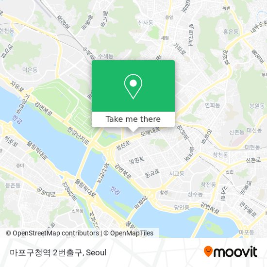 마포구청역 2번출구 map