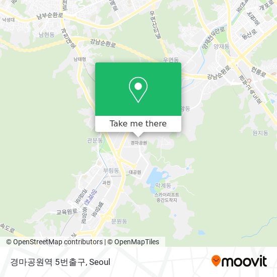 경마공원역 5번출구 map