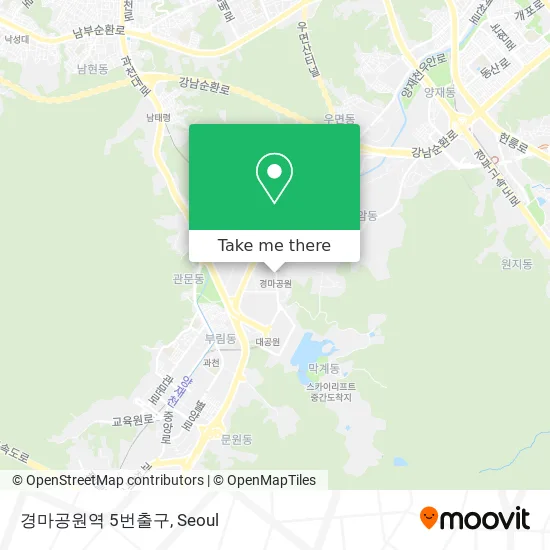 경마공원역 5번출구 map