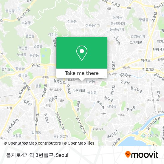 을지로4가역 3번출구 map