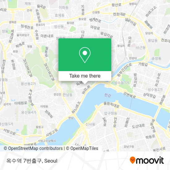 옥수역 7번출구 map