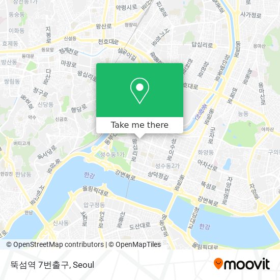 뚝섬역 7번출구 map