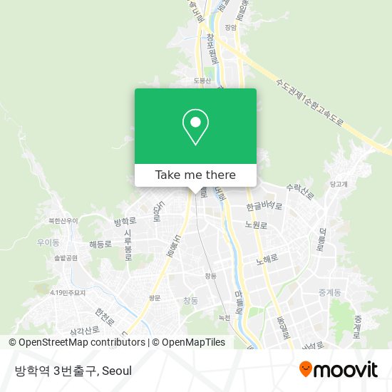 방학역 3번출구 map