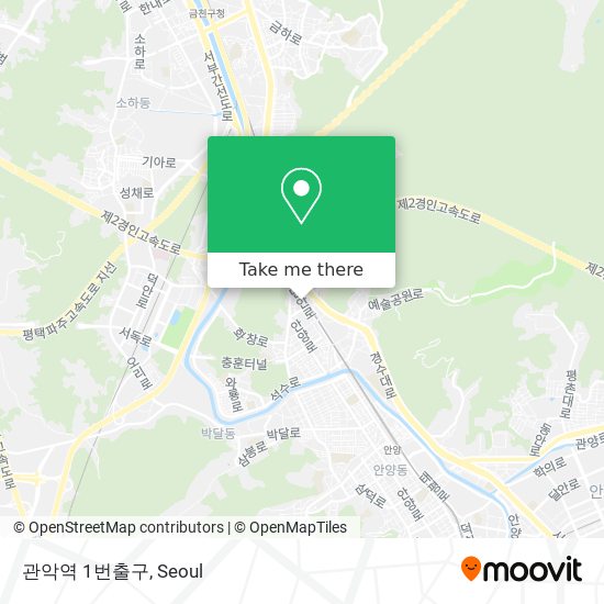 관악역 1번출구 map