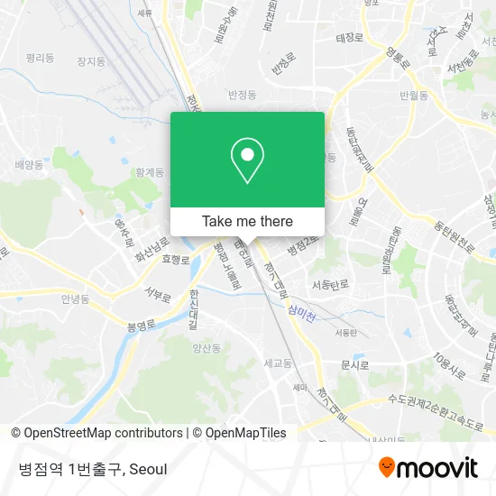 병점역 1번출구 map