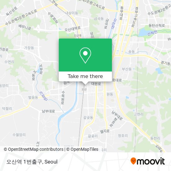 오산역 1번출구 map