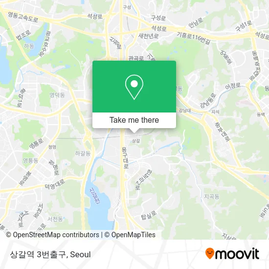 상갈역 3번출구 map