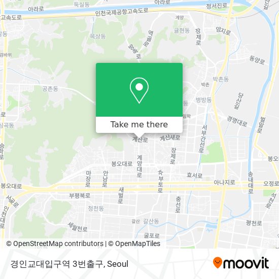 경인교대입구역 3번출구 map