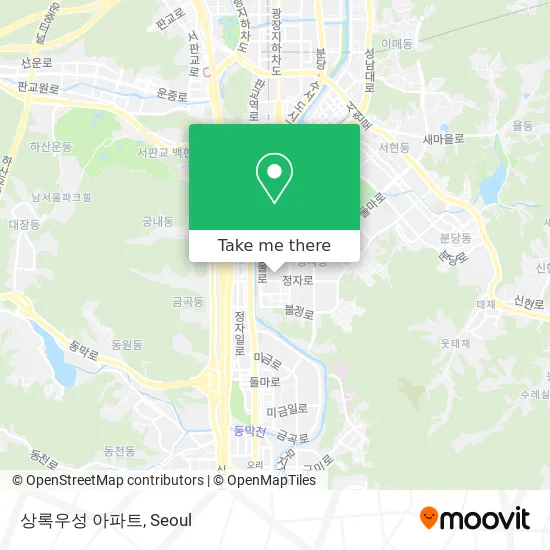상록우성 아파트 map